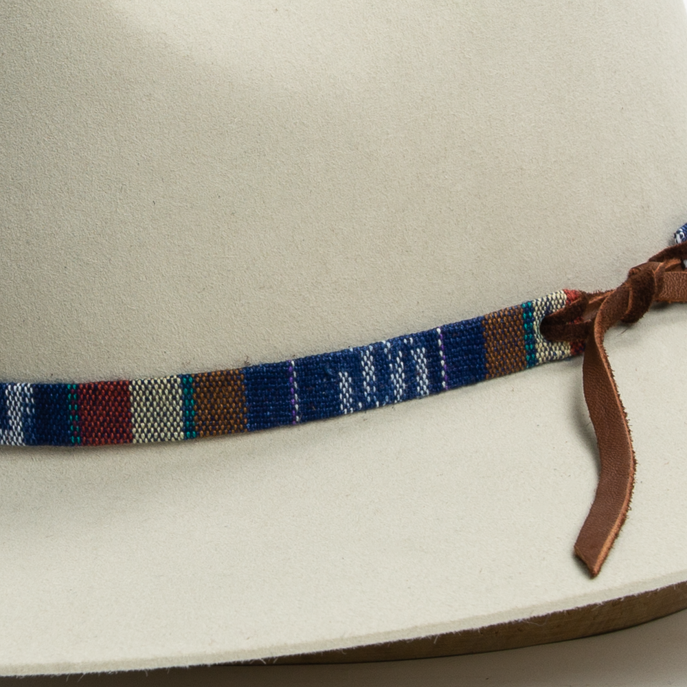 Tapestry Tie Hat Band - Rusty Indigo