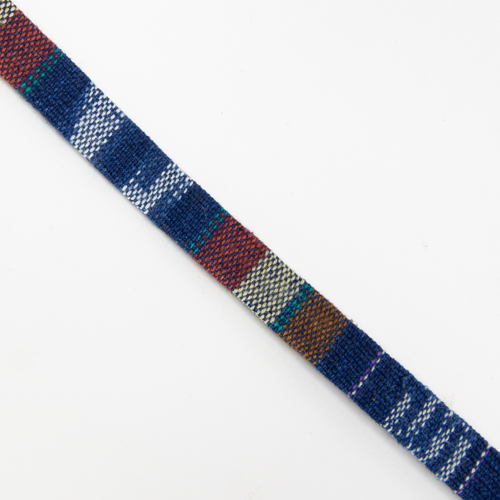 Tapestry Tie Hat Band - Rusty Indigo