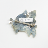 Yellow Mother of Pearl Butterfly Pin