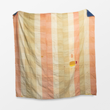 Japanese Boro Indigo Cloth - Tan Patchwork