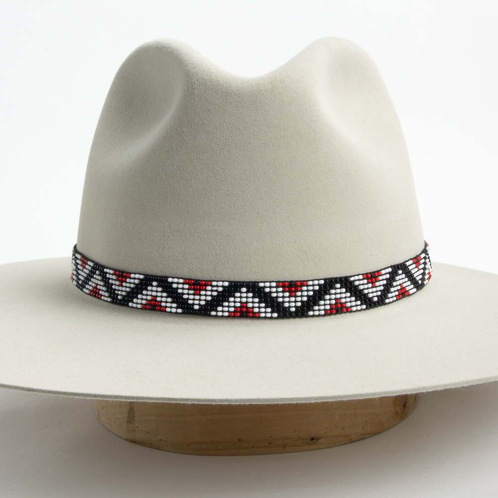 Beaded Stretch Hat Band - Red – Maufrais-Austin