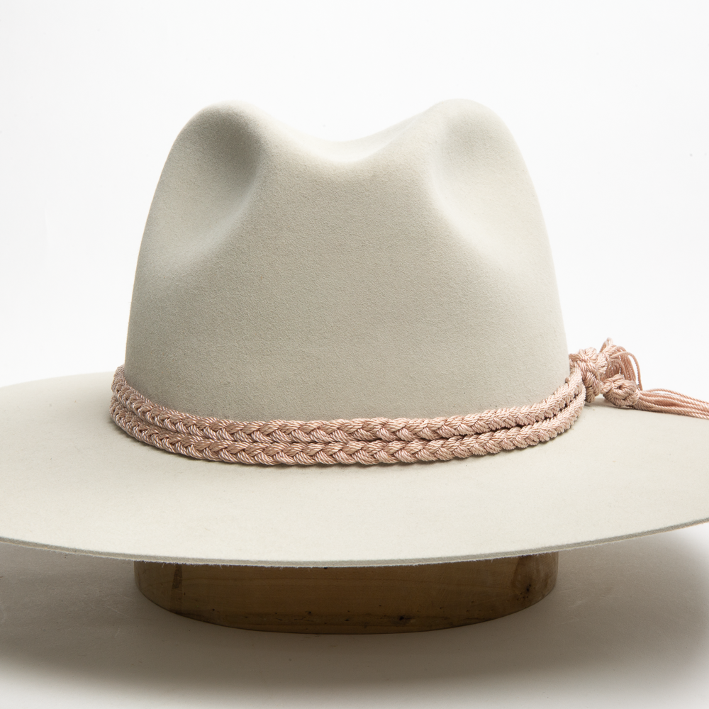 Nylon Braided Hat Band - Pink