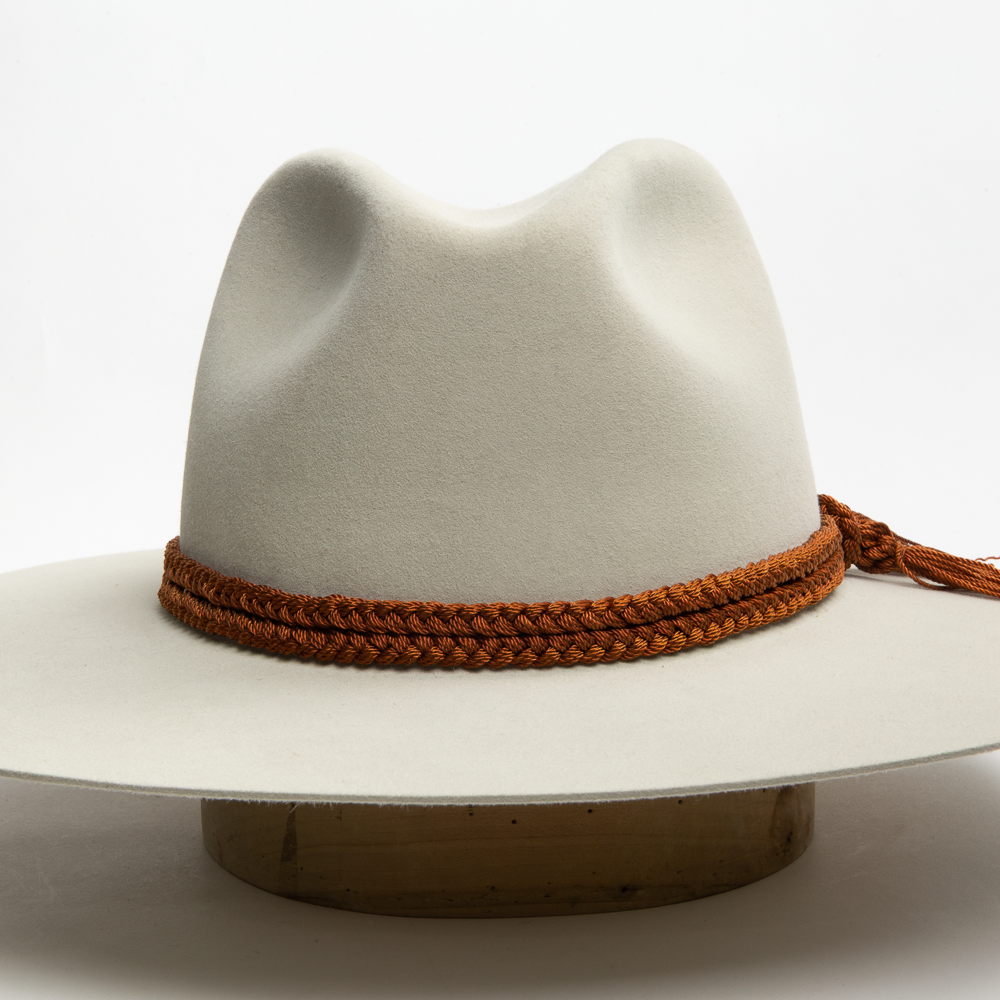 Nylon Braided Hat Band - Rust