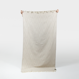 Provence Chevron Beach Towel - Cream