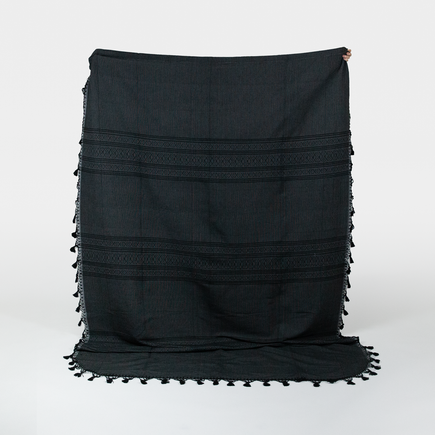 Cotton Woven Blanket - Black