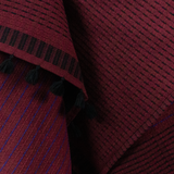 Cotton Woven Blanket - Maroon