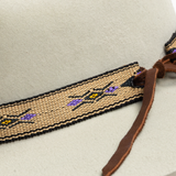 Thick Tapestry Hat Band - Lavender