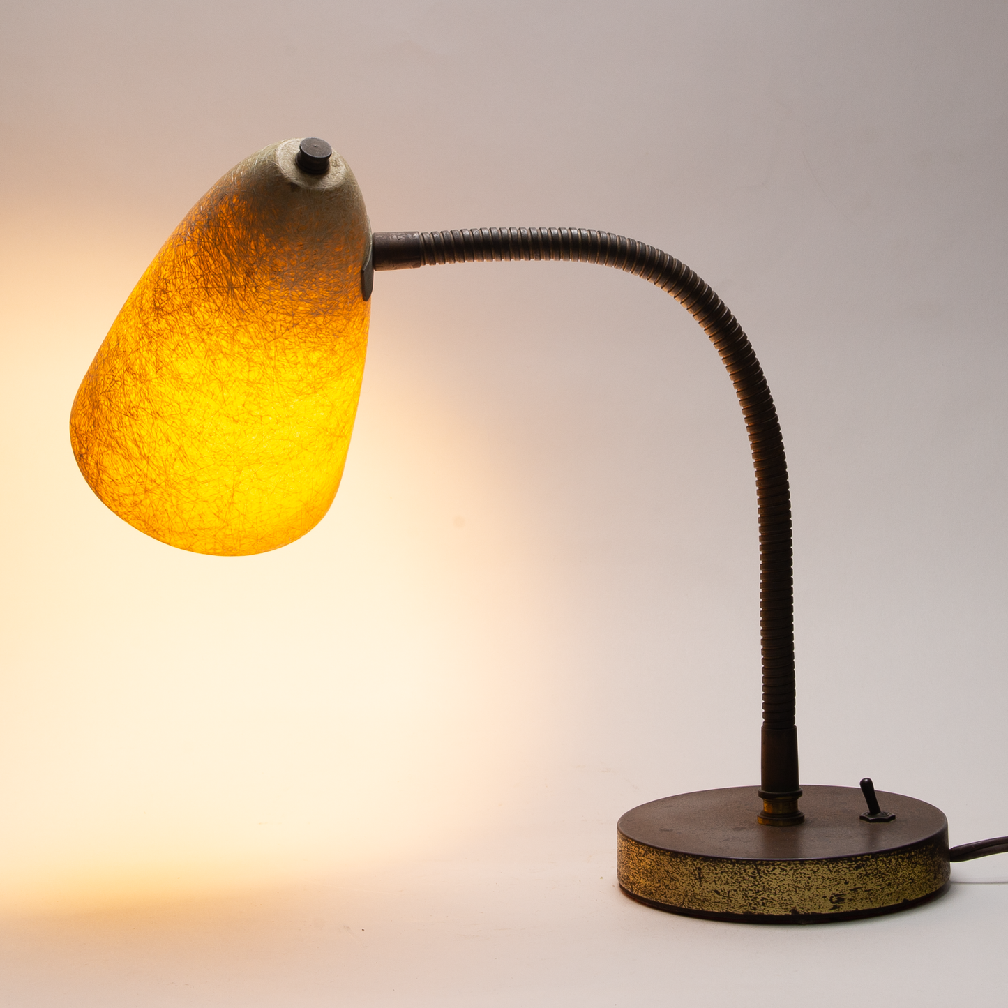 Fiberglass Shade Gooseneck Lamp