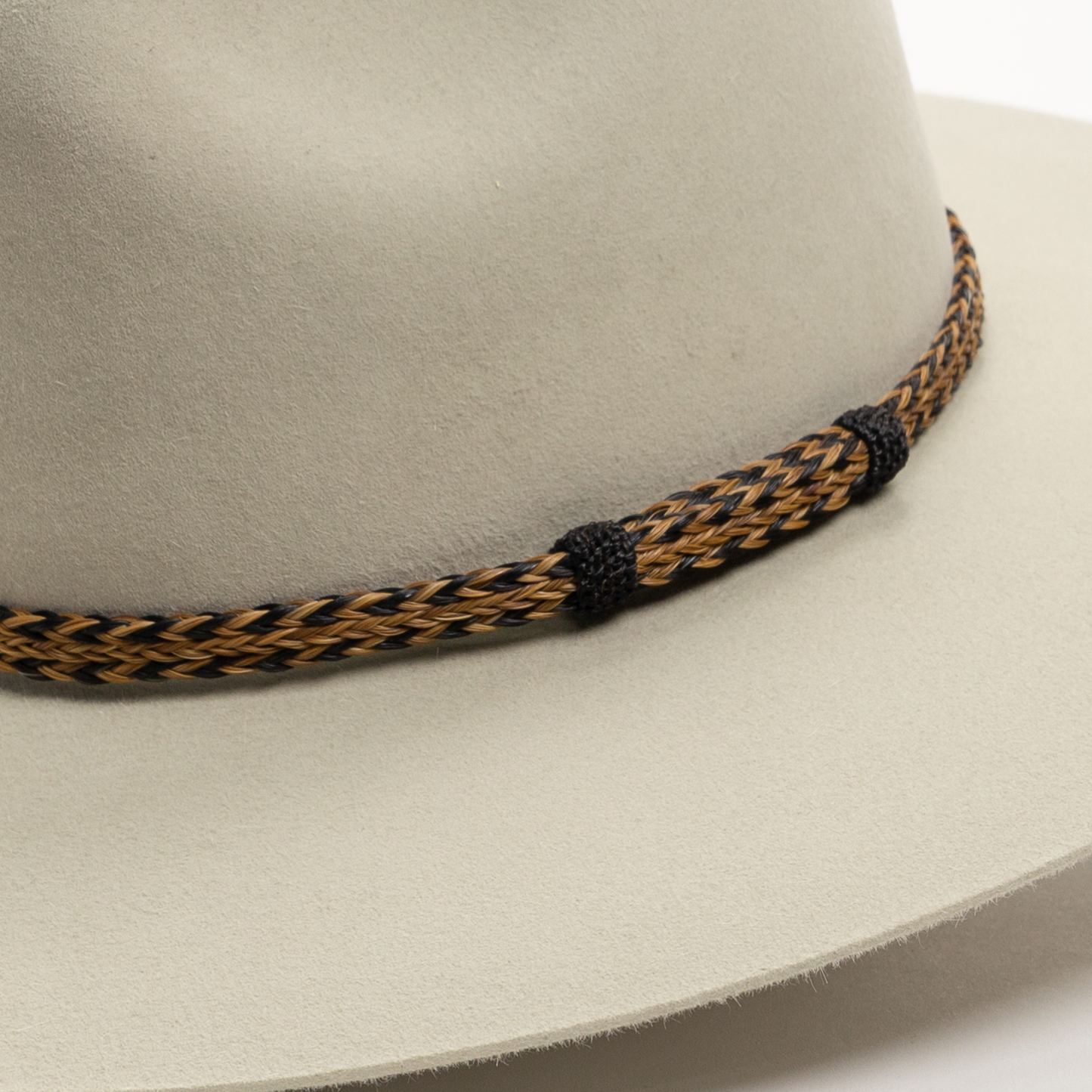 Three Strand Horsehair Band - Brown