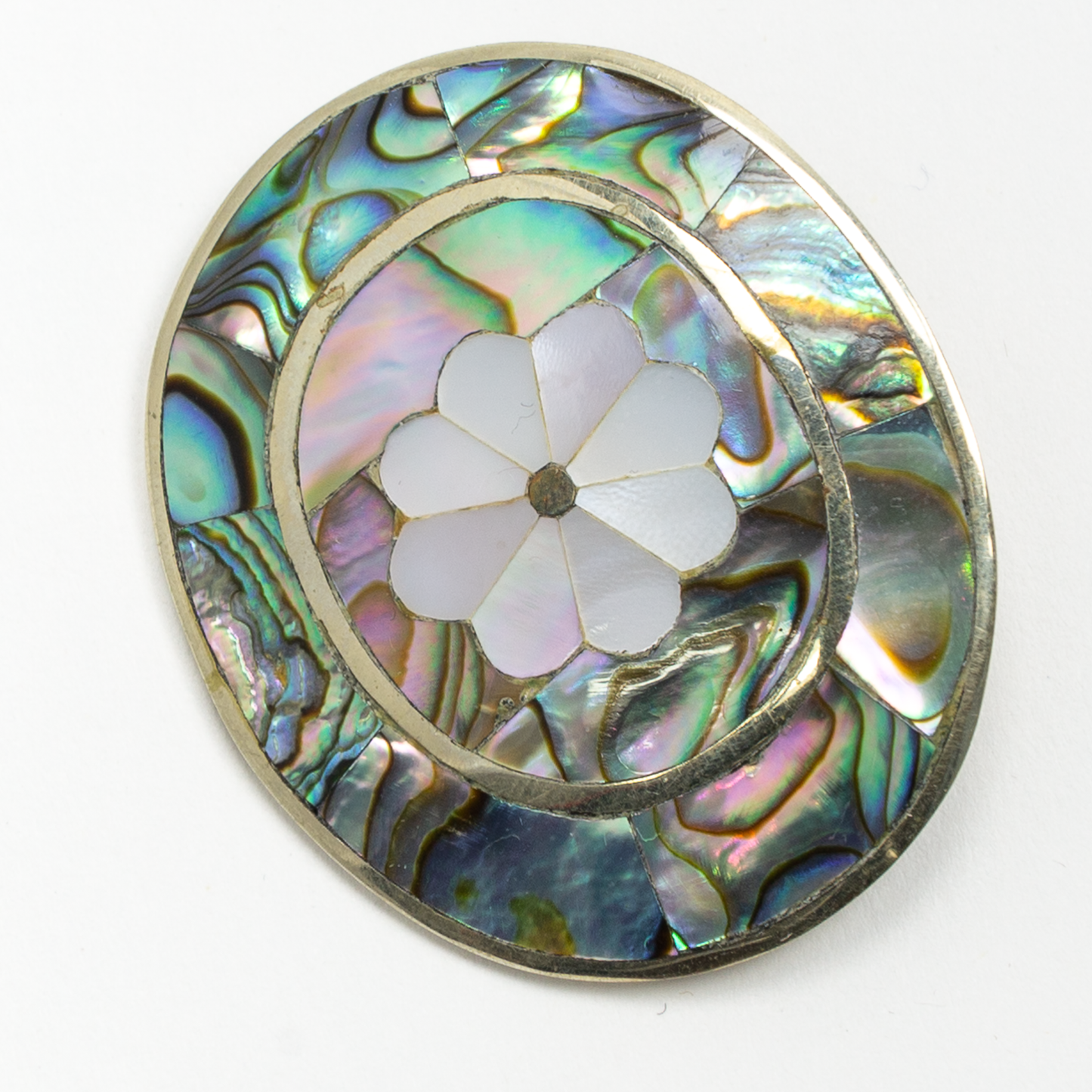 Abalone Flower in Oval