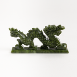 Small Hunter Green Jade Dragon