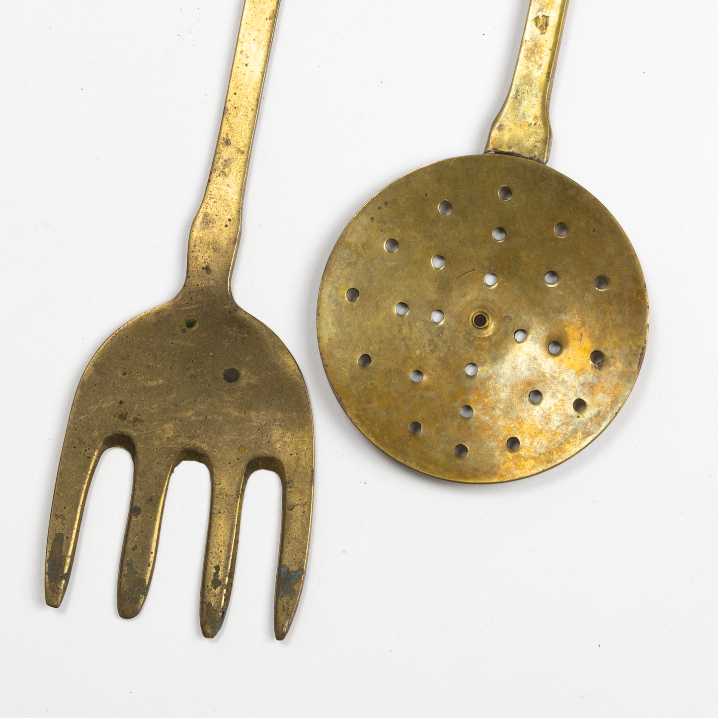 Brass Serving Utensils - Hook Handles