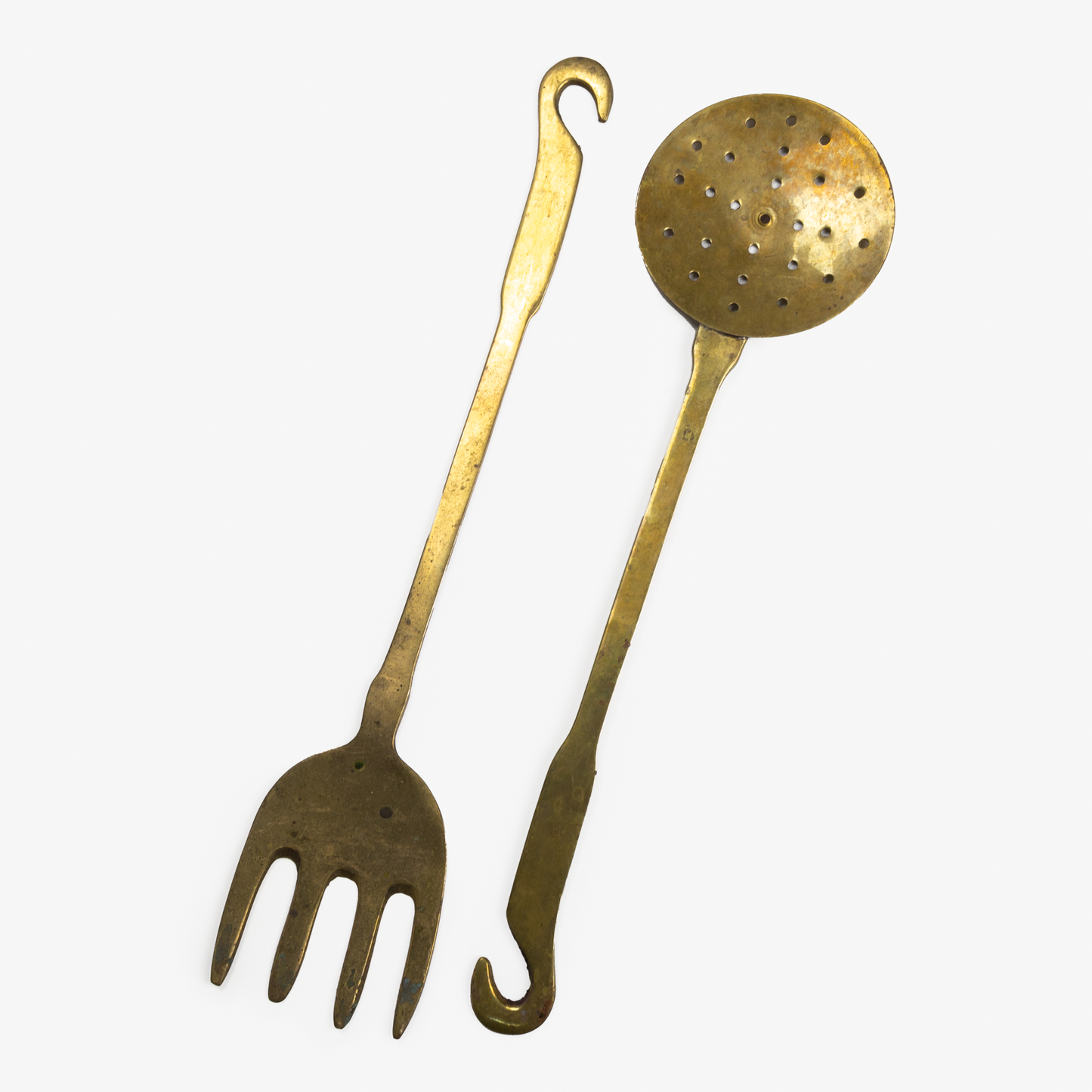 Brass Serving Utensils - Hook Handles