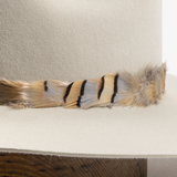 Custom Feather Hat Band - Fluffy Chukar Partridge