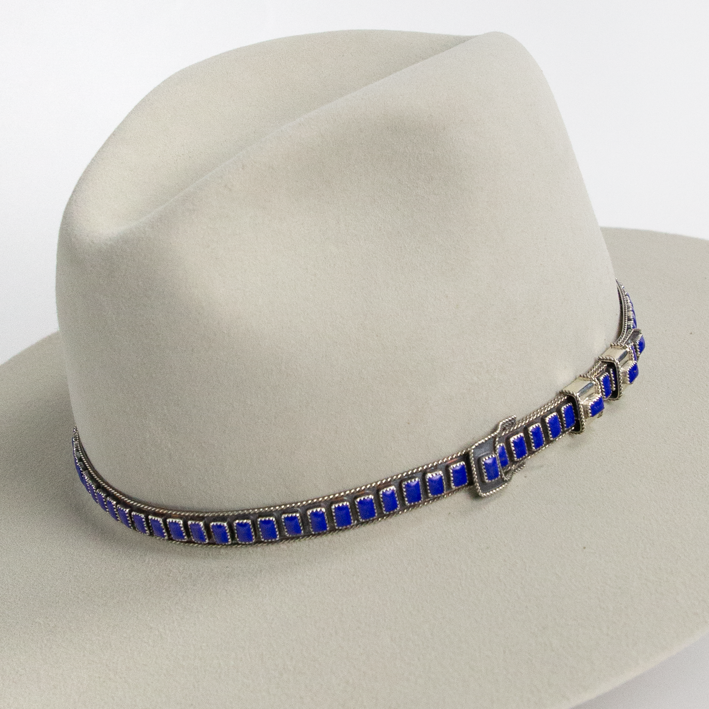 Blue Lapis Sterling Silver Hat Band