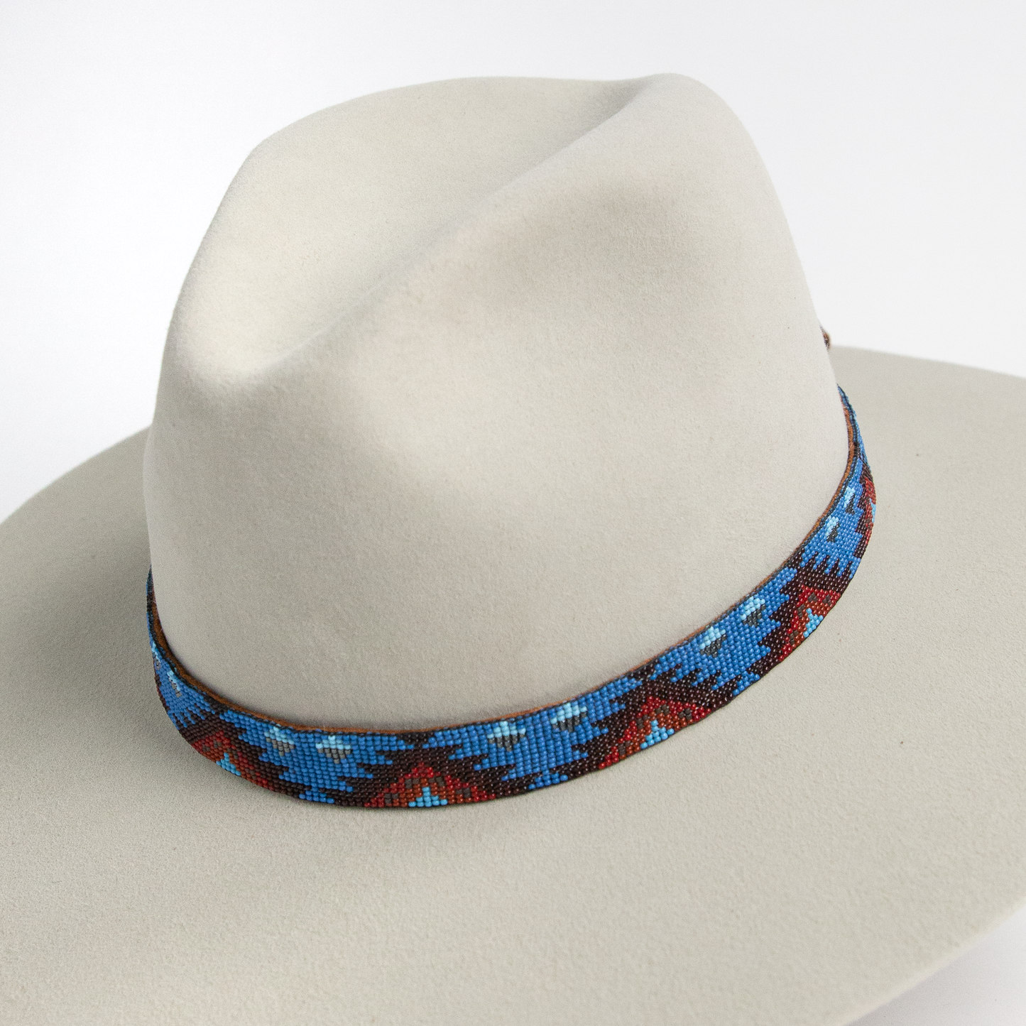 Hand-Loomed Beaded Hat Band - Diamond