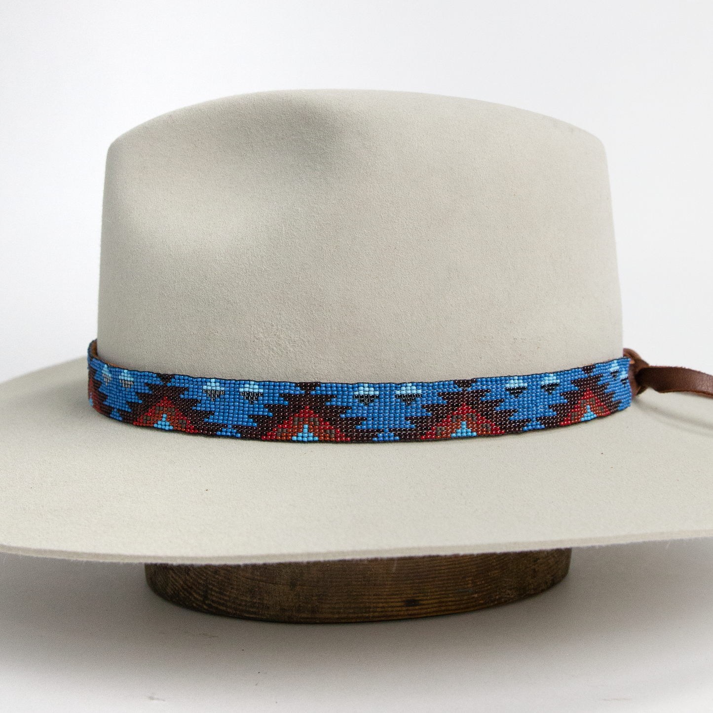 Hand-Loomed Beaded Hat Band - Diamond