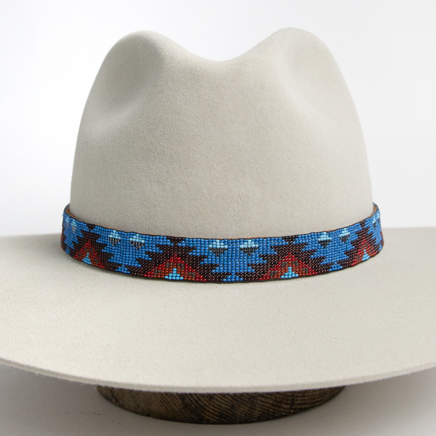 Hand-Loomed Beaded Hat Band - Diamond