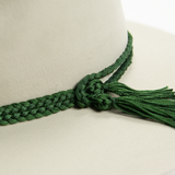 Nylon Braided Hat Band - Emerald
