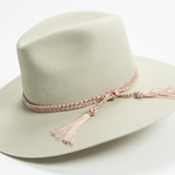 Nylon Cadeneta Hat Band - Pink