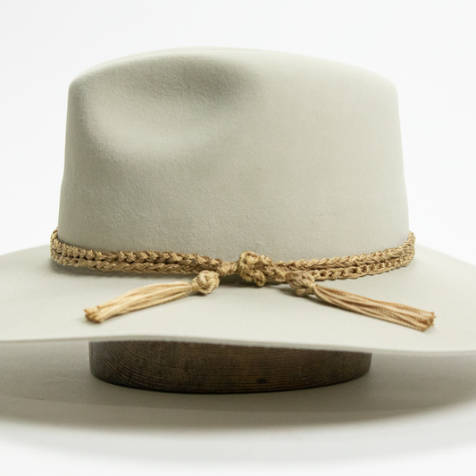 Nylon Cadeneta Hat Band - Gold