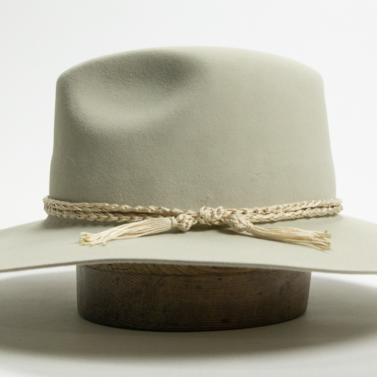 Nylon Cadeneta Hat Band - Cream