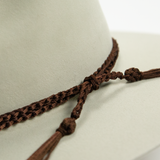 Nylon Cadeneta Hat Band - Brown