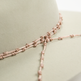 Nylon Knotted Hat Band - Pink