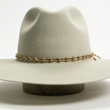 Nylon Knotted Hat Band - Gold
