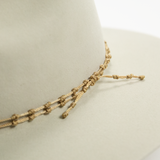 Nylon Knotted Hat Band - Gold