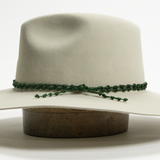 Nylon Knotted Hat Band - Emerald