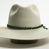Nylon Knotted Hat Band - Emerald