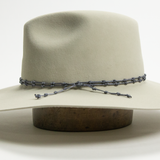 Nylon Knotted Hat Band - Light Blue