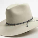 Nylon Knotted Hat Band - Light Blue