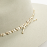 Nylon Knotted Hat Band - Cream