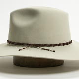 Nylon Knotted Hat Band - Brown