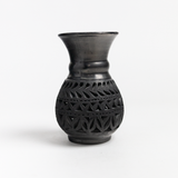 Hand Carved Black Clay Vase