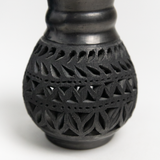 Hand Carved Black Clay Vase