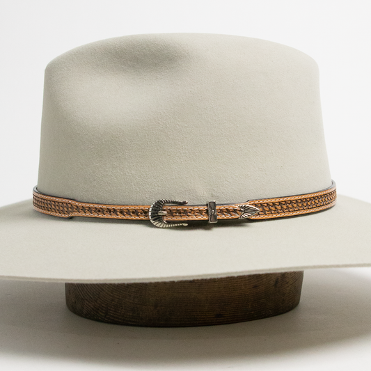 Leather Buckle Hat Band - Veg Tan