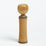 Kokeshi Doll - Grey Floral