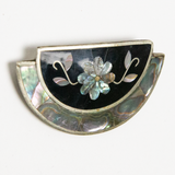 Abalone Flower Half Circle