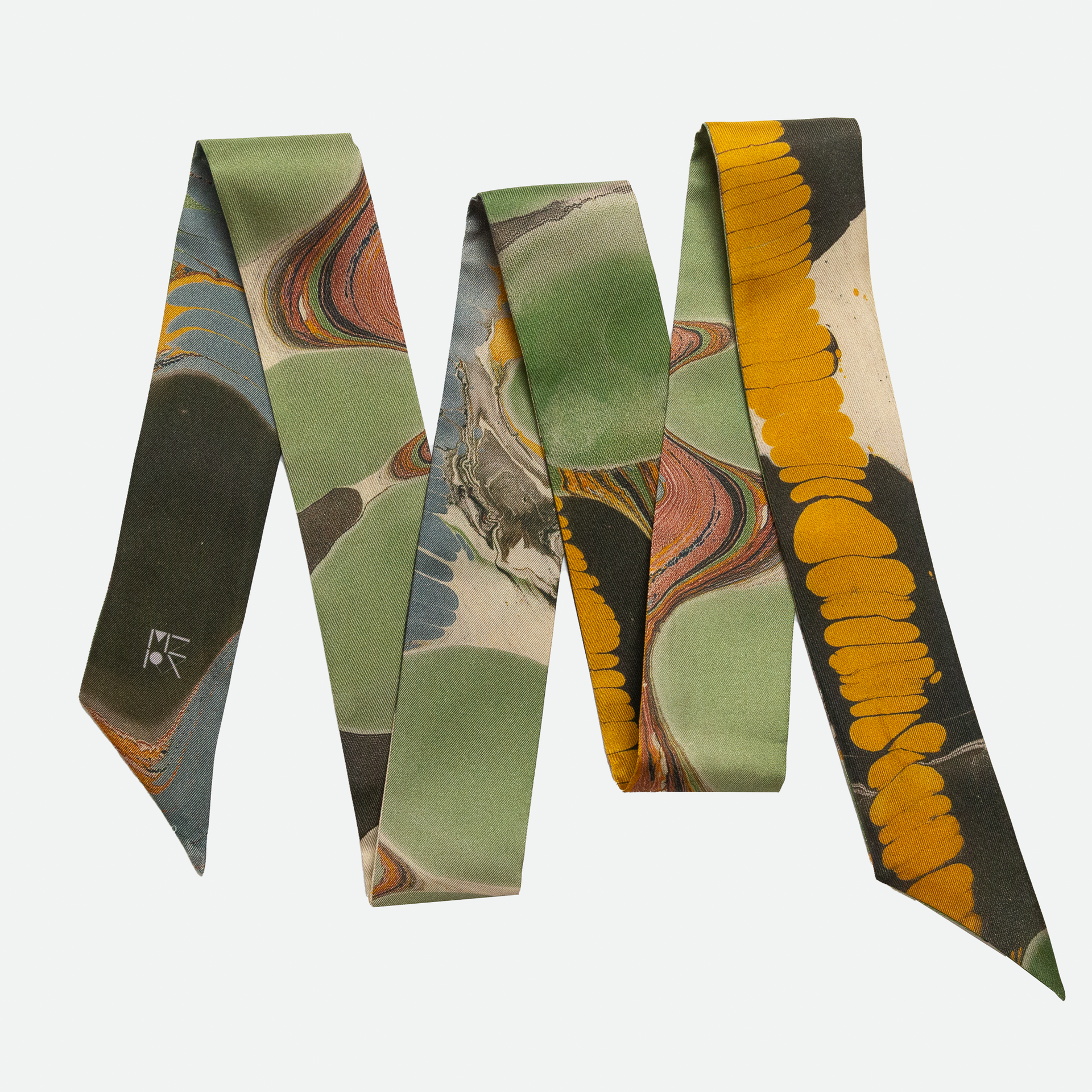 Twilly Silk Hat Band - Chaos – Maufrais-Austin