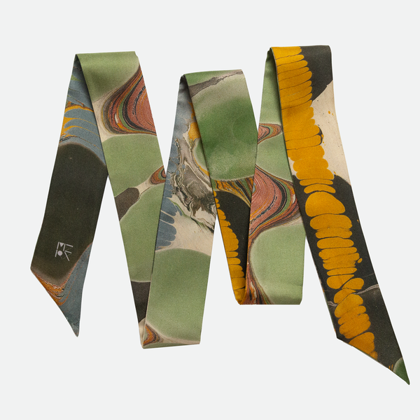 Twilly Silk Hat Band - Chaos – Maufrais-Austin