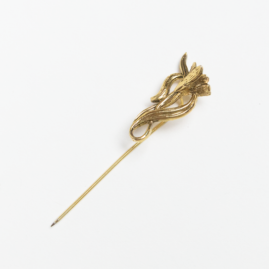 Gold Flower Stick Pin