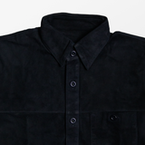 Lekha Unisex Suede Shirt - Navy