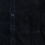 Lekha Unisex Suede Shirt - Navy