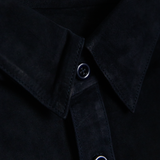 Lekha Unisex Suede Shirt - Navy
