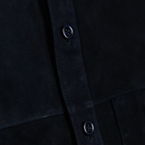Lekha Unisex Suede Shirt - Navy