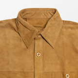 Lekha Unisex Suede Shirt - Tan