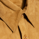 Lekha Unisex Suede Shirt - Tan